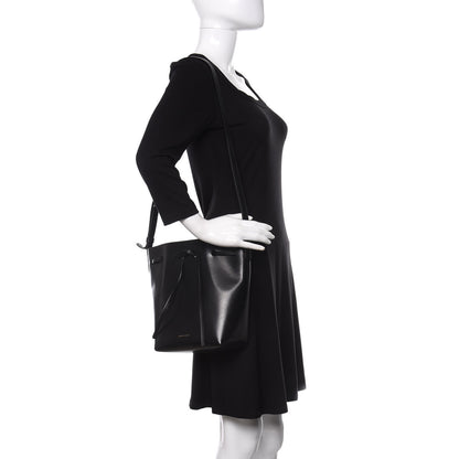 Mansur Gavriel Calfskin Mini Bucket Bag Black Blu 2 of 9