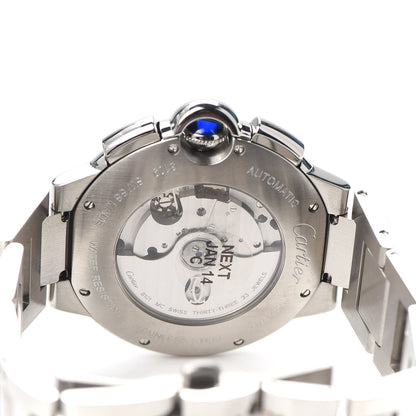 Cartier Stainless Steel 44mm Ballon Bleu De Cartier Chronograph Automatic Watch Black 3 of 5