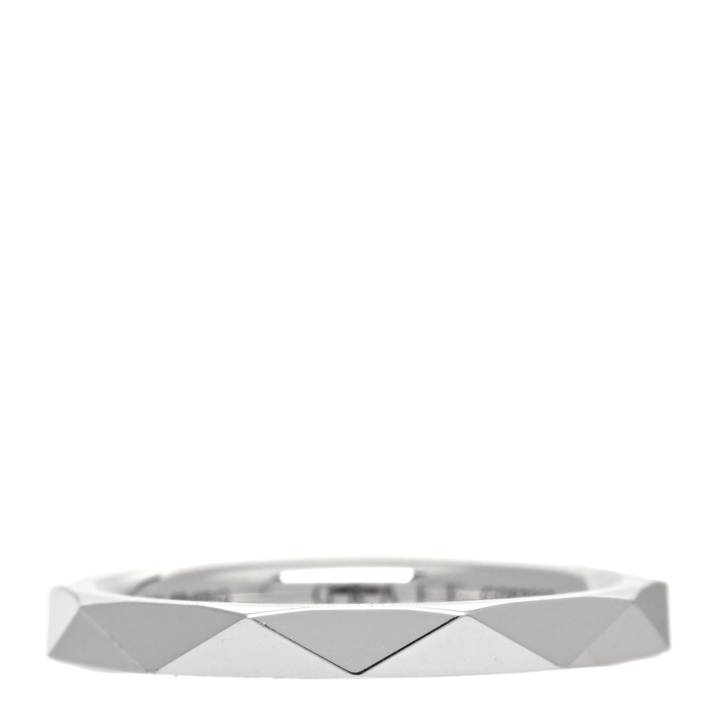 18K White Gold 2.3mm Laurence Graff Signature Wedding Band Ring 45 3.5
