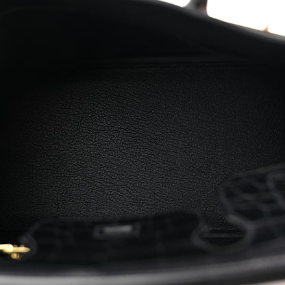 Hermes Togo Matte Alligator Birkin Touch 30 Black 5 of 11