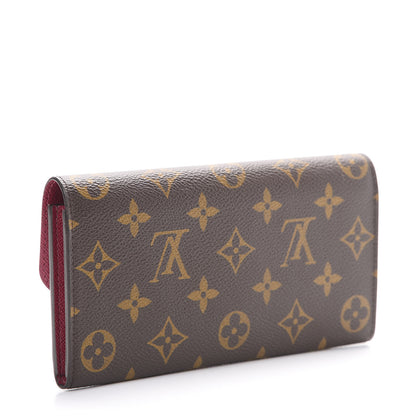 Louis Vuitton Monogram Emilie Wallet Fuchsia 2 of 10
