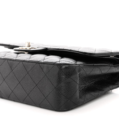 Chanel Caviar Quilted Medium Double Flap Black 10 of 13