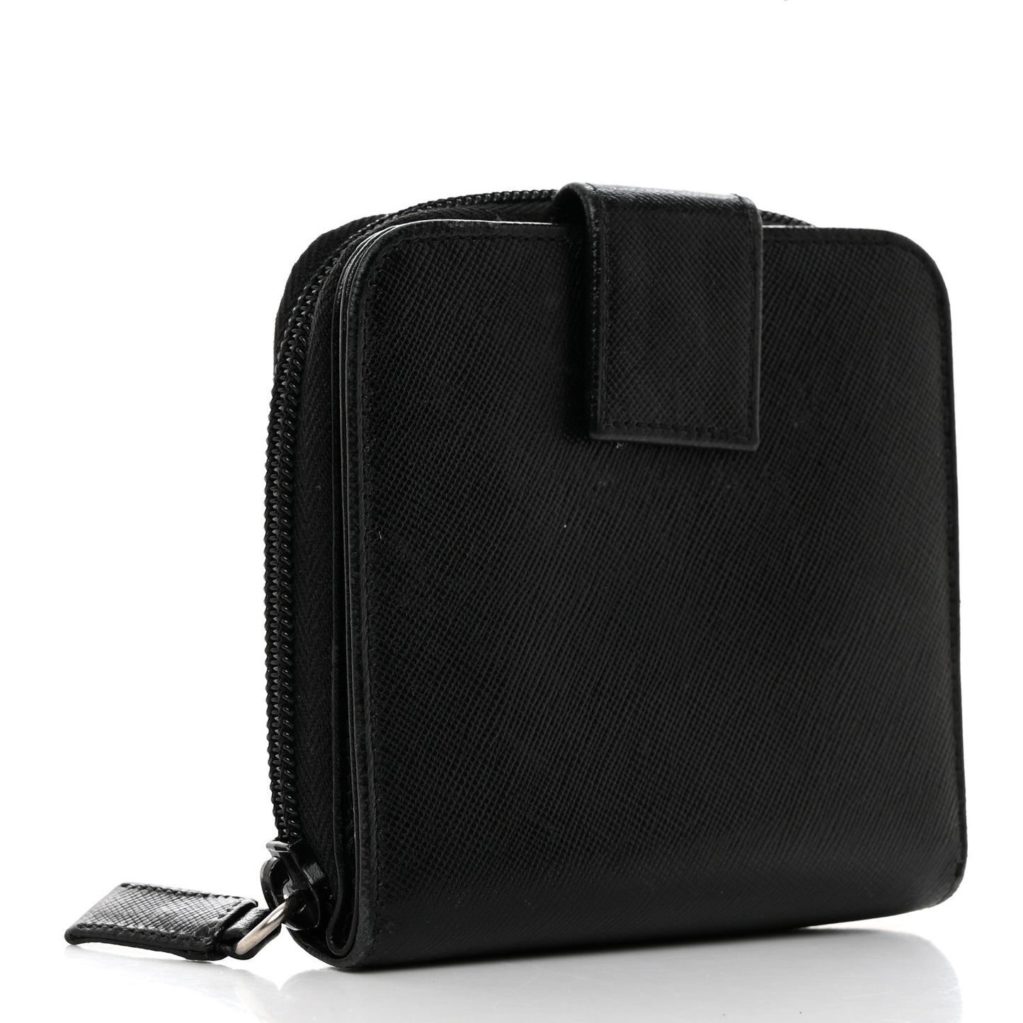 Saffiano Metal Compact Wallet Black