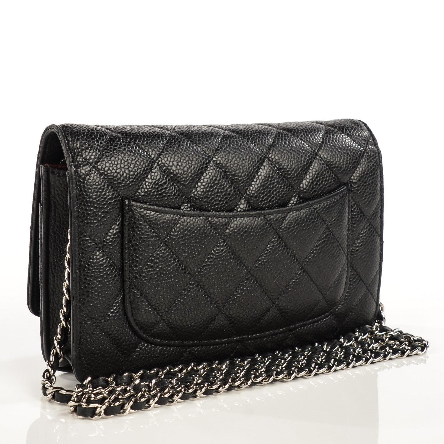 Chanel Caviar Quilted Wallet On Chain WOC Black 3 of 9