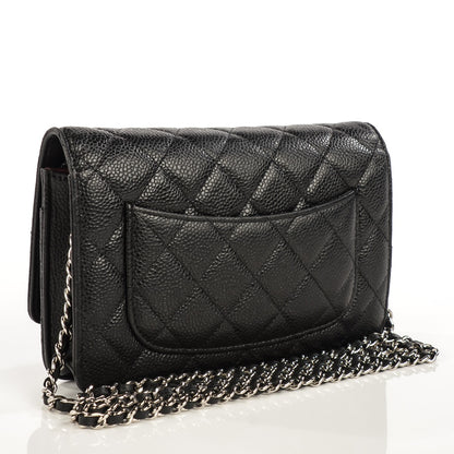 Chanel Caviar Quilted Wallet On Chain WOC Black 3 of 9