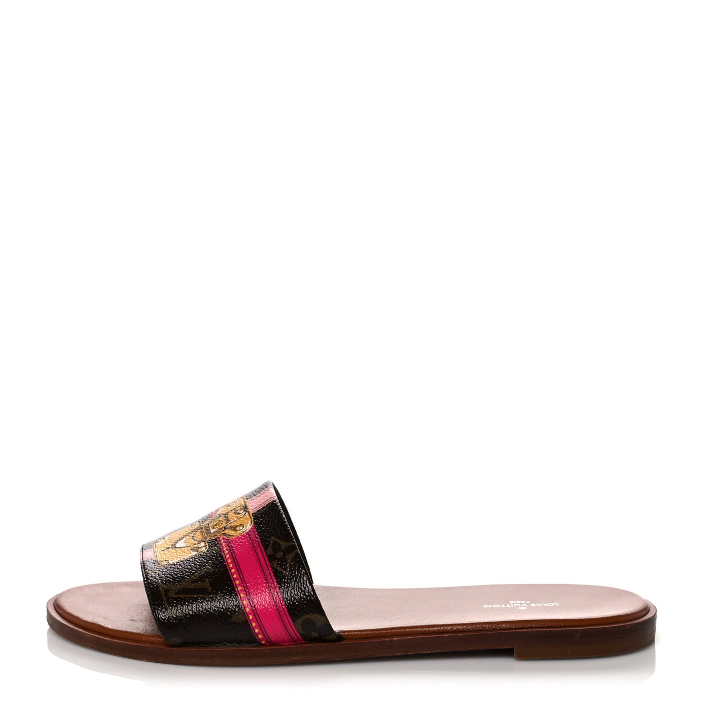 Patent Monogram Lock It Flat Mule 40 Cacao