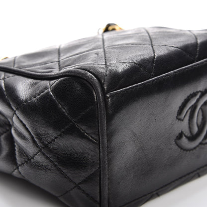 Chanel Lambskin Quilted Small Shoulder Bag Black 10 of 11