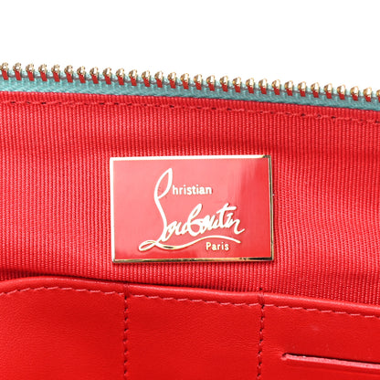 Christian Louboutin Peter Spikes Medium Pouch Turquoise 6 of 10