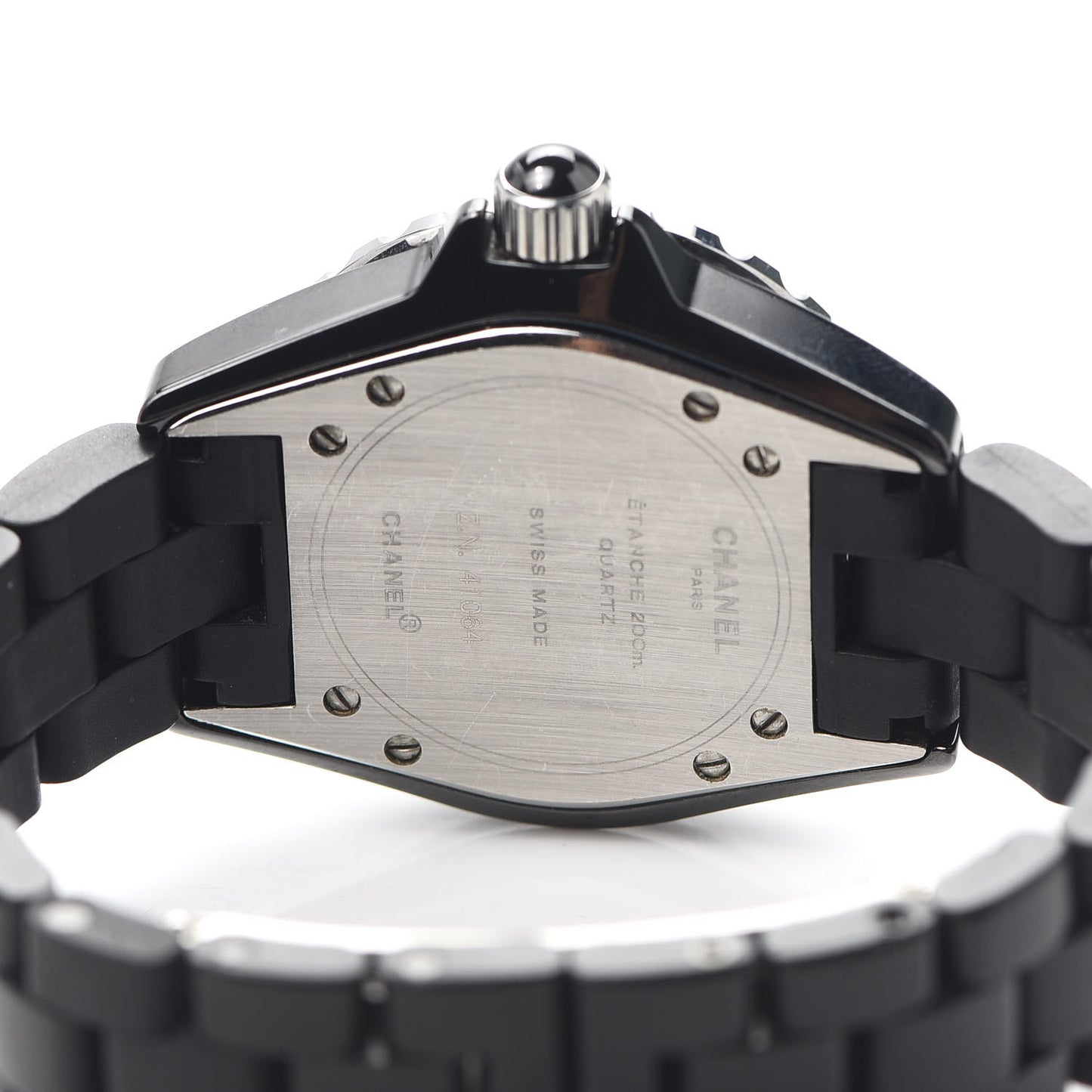 Stainless Steel Ceramic 33mm J12 Quartz Watch Black