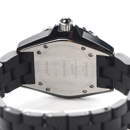 Chanel Stainless Steel Ceramic 33mm J12 Quartz Watch Black 4 of 6