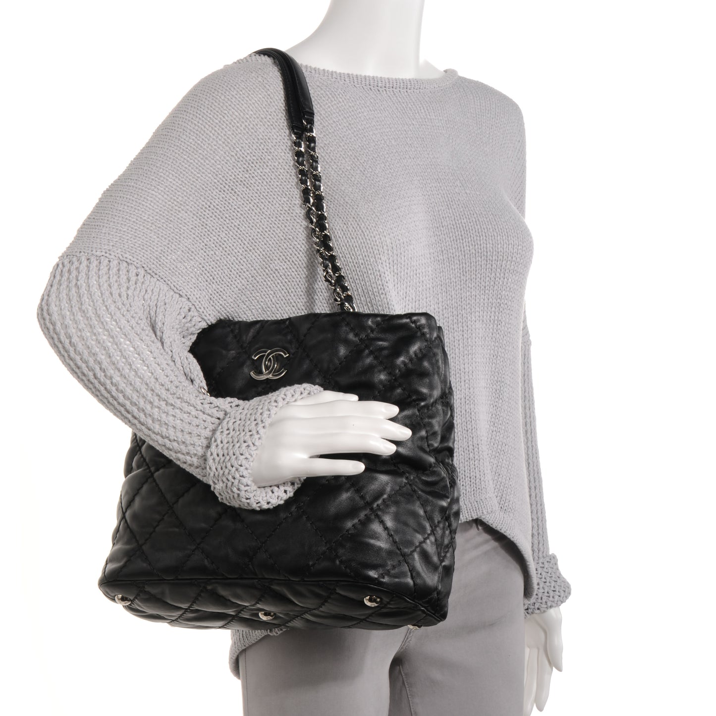 Calfskin Love Me Tender Small Tote Black