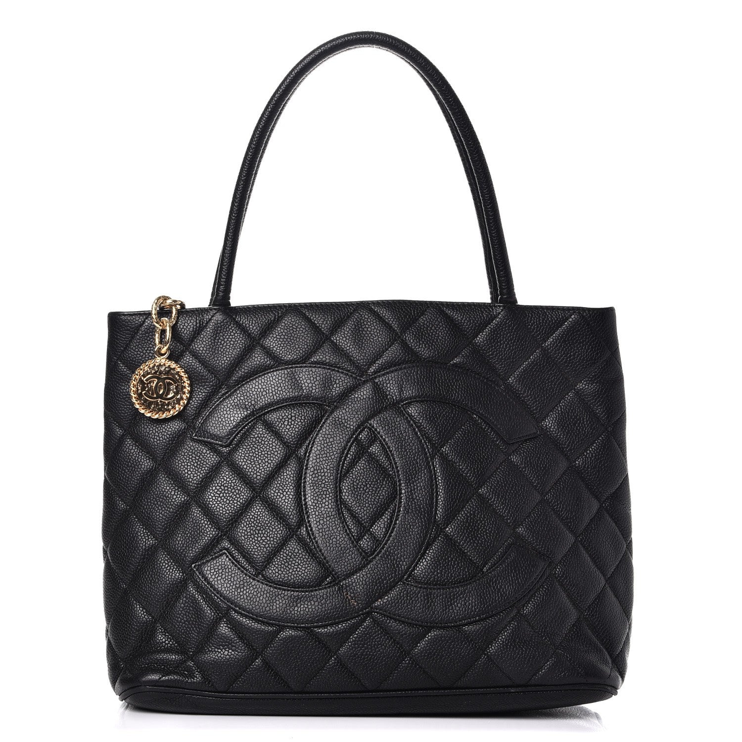 Chanel Caviar Medallion Tote Black 1 of 11
