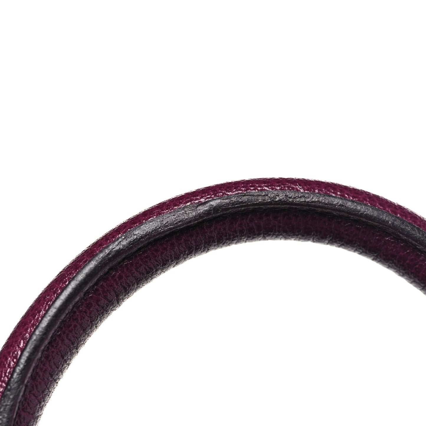 Calfskin Mini Saddle Bowler Purple