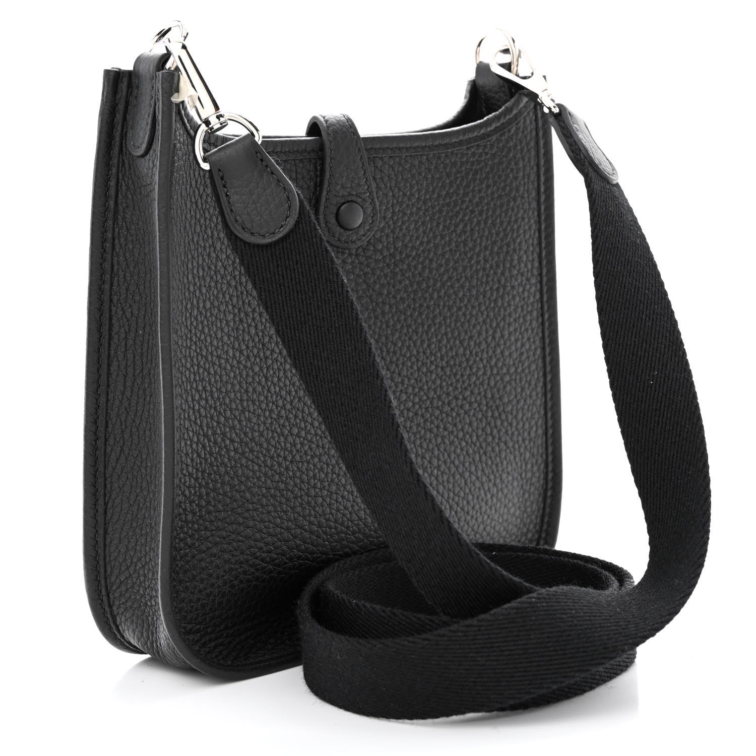 Hermes Taurillon Clemence Evelyne TPM Black 3 of 11