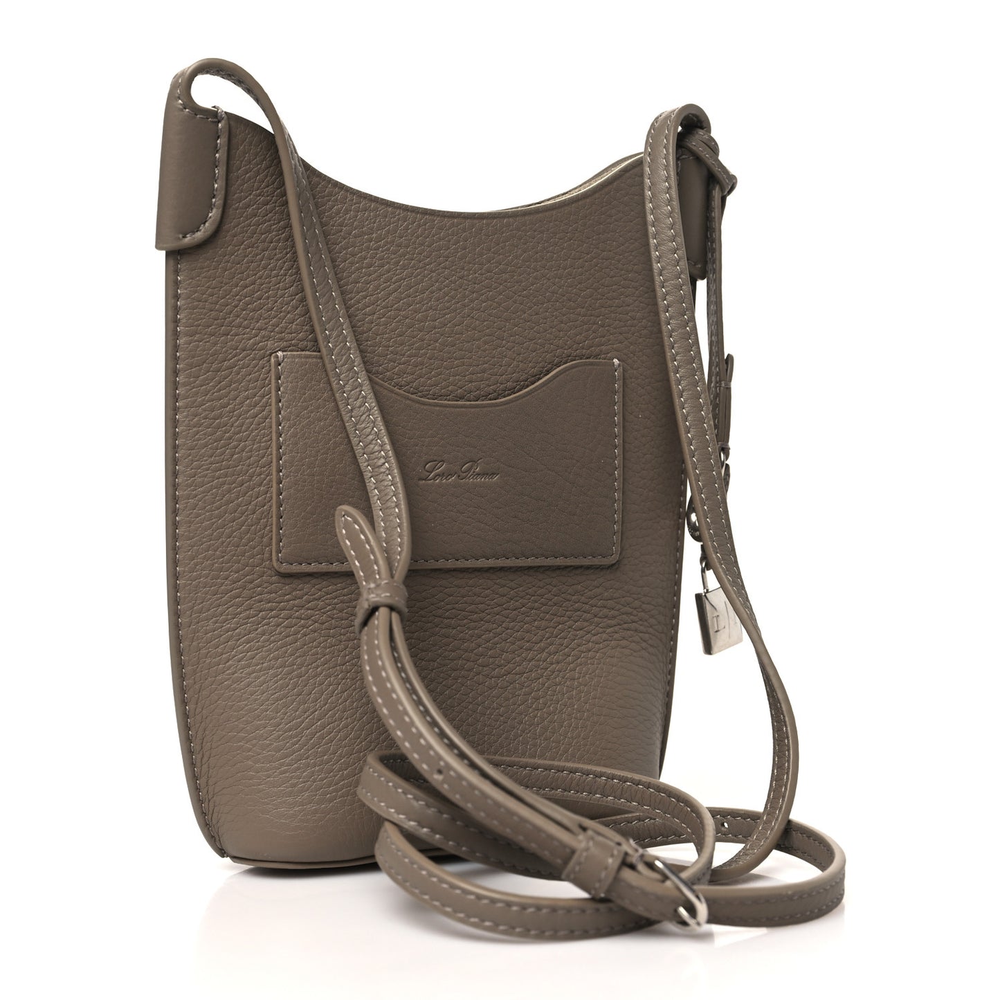 Grained Calfskin Bale Phone Case Warm Mastic