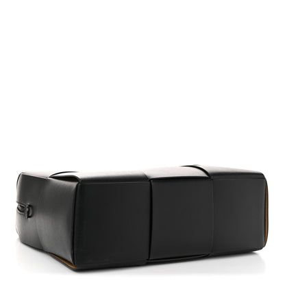 Bottega Veneta Calfskin Maxi Intrecciato Arco Briefcase Black 4 of 9