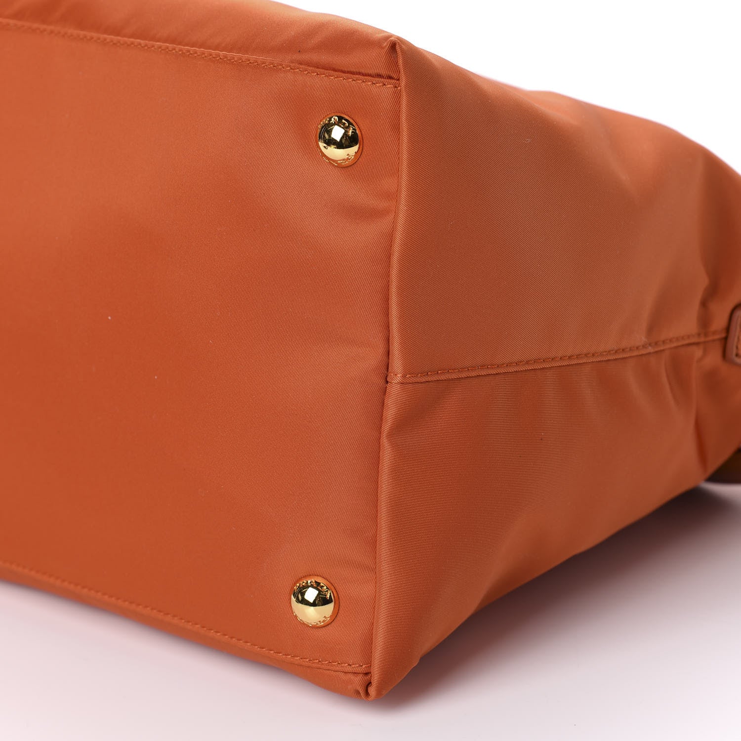 Prada Tessuto Nylon Saffiano Tote Papaya 8 of 12