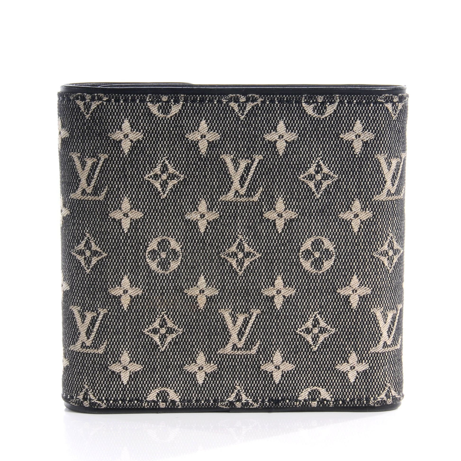 Louis Vuitton Mini Monogram Compact Wallet Black 3 of 8