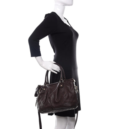 Gucci Guccissima Medium Sukey Top Handle Bag Dark Brown 3 of 12