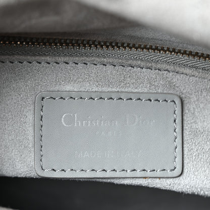 Christian Dior Ultra Matte Calfskin Cannage Medium Lady Dior Grey Stone 6 of 11