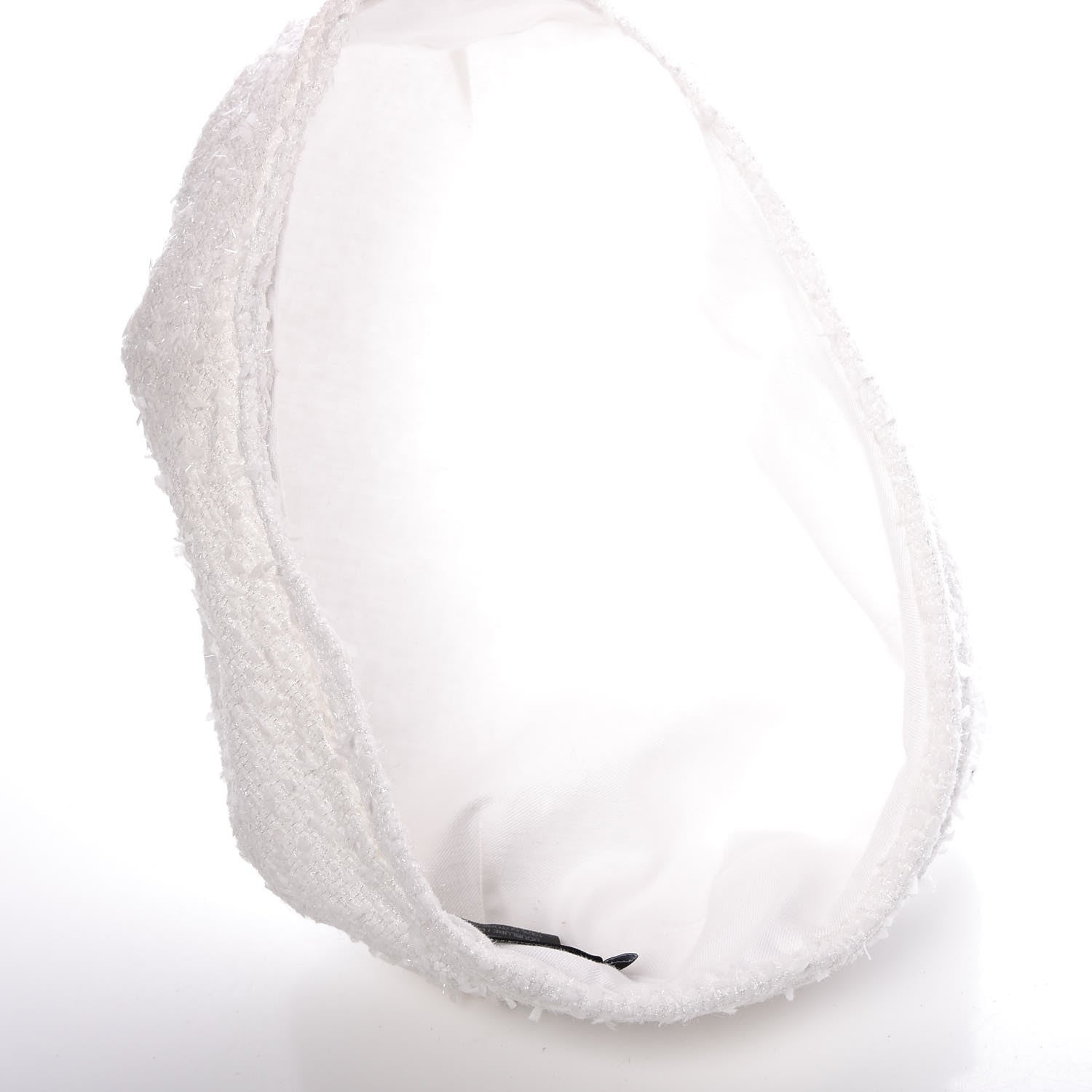 Chanel Tweed CC Beret L Ivory 3 of 5