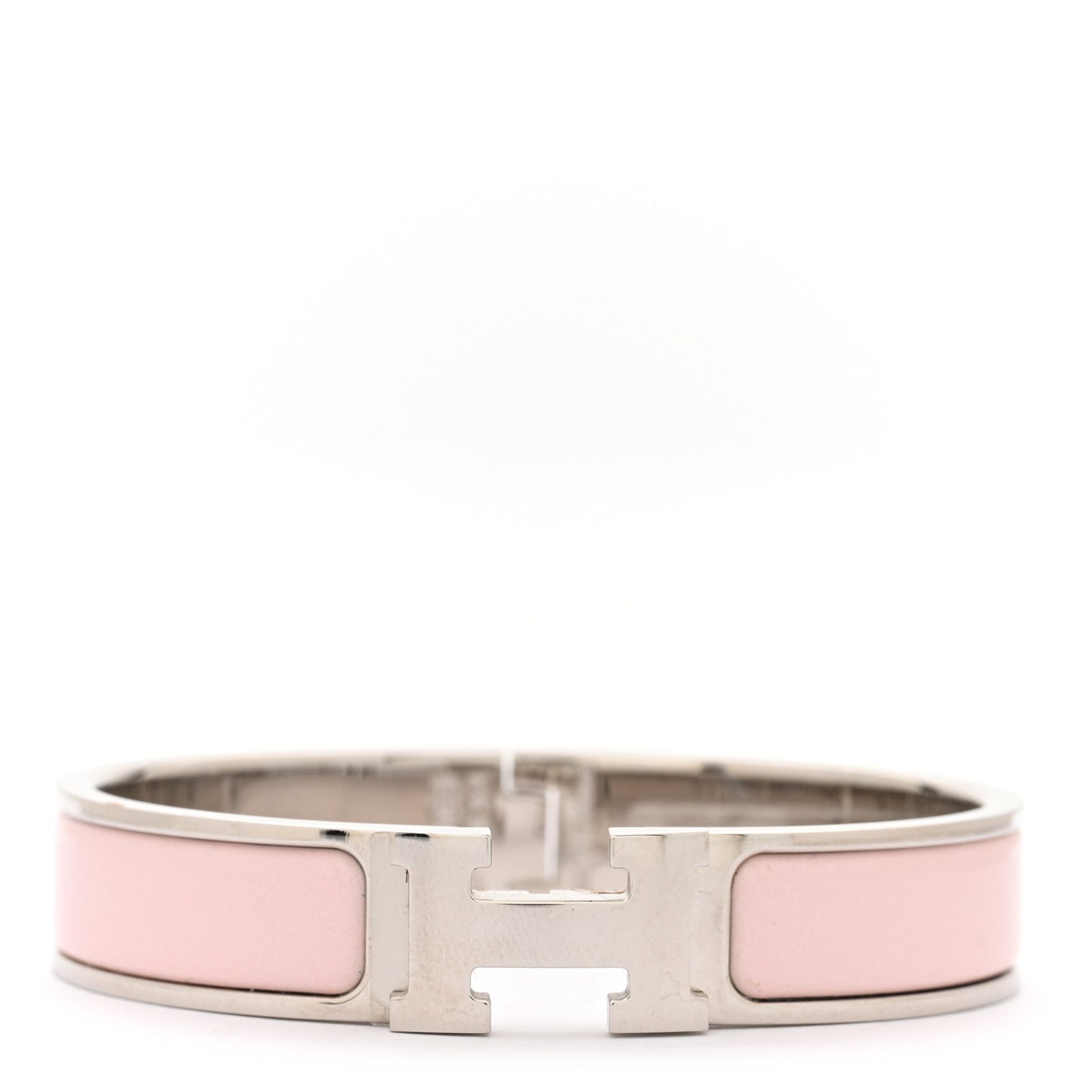 Enamel Narrow Clic Clac H Bracelet PM Rose Candeur