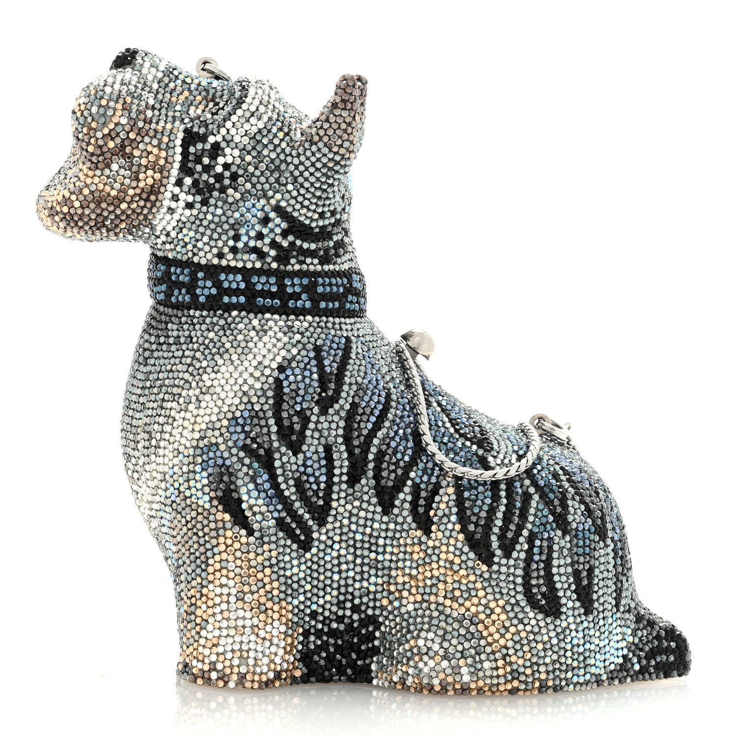Judith Leiber Crystal Terrier Minaudiere Clutch 2 of 8