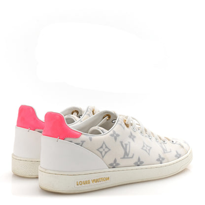 Louis Vuitton Technical Fabric Calfskin Monogram Frontrow Sneakers 39 Pink 5 of 10
