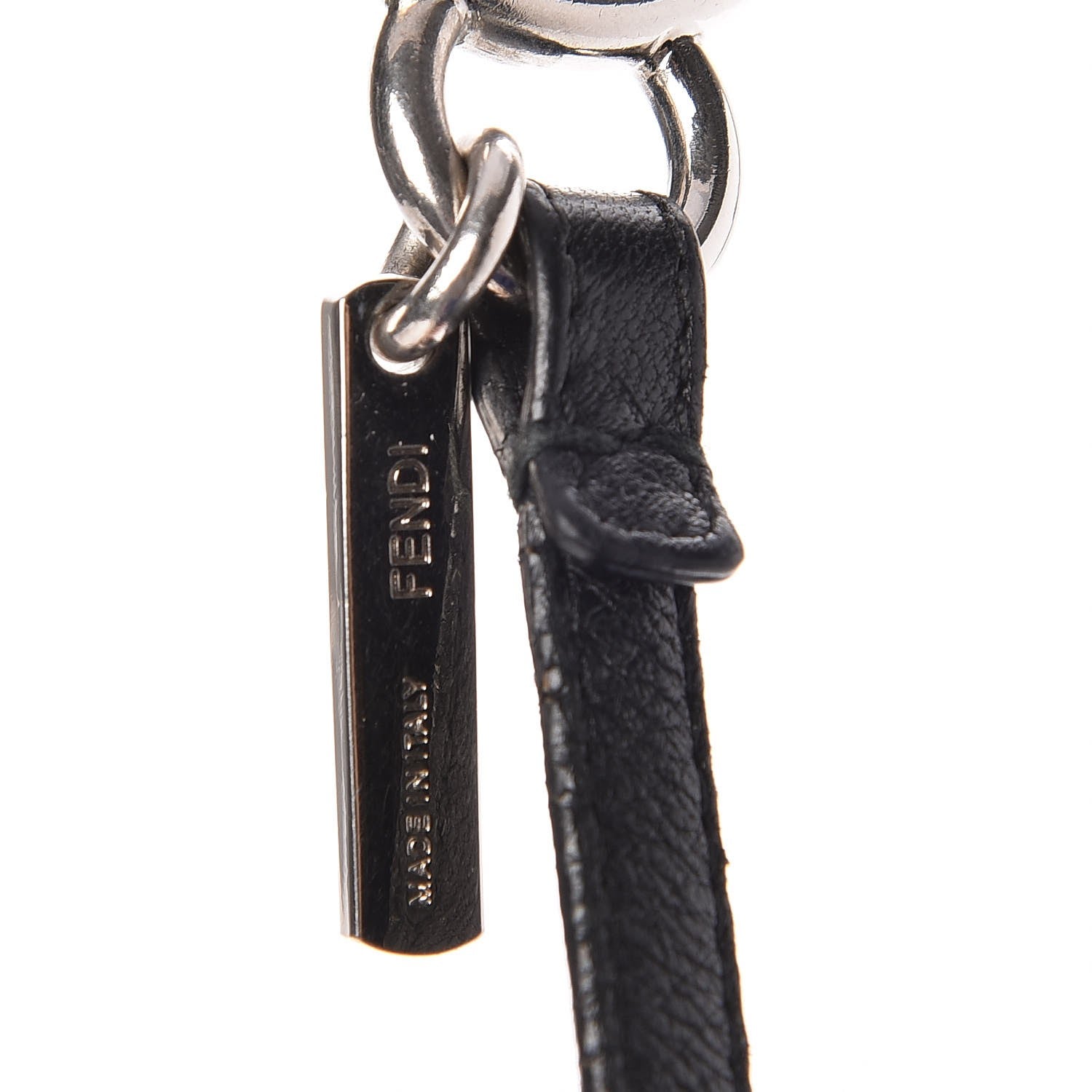 Fendi Mink Fox Fur QuTweet Birgami Bag Bug Charm Blue 4 of 4