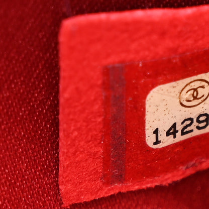 Chanel Patent Calfskin Quilted Brilliant East West Flap Clutch Red 9 of 12