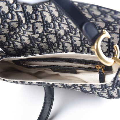 Christian Dior Oblique Saddle Bag Blue 7 of 9