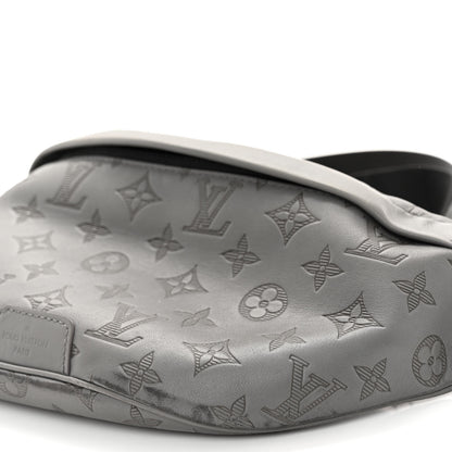 Louis Vuitton Calfskin Monogram Shadow Discovery Bumbag PM Gray 9 of 13