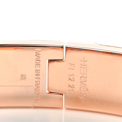 Hermes Enamel Narrow Clic Clac H Bracelet PM White 4 of 5