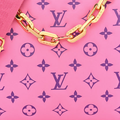 Louis Vuitton Lambskin Embossed Monogram Vuittamins Coussin PM Rose Violet 9 of 12