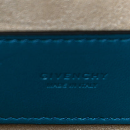 Givenchy Goatskin Quilted GV3 Mini Pocket Convertible Bag Blue 8 of 14