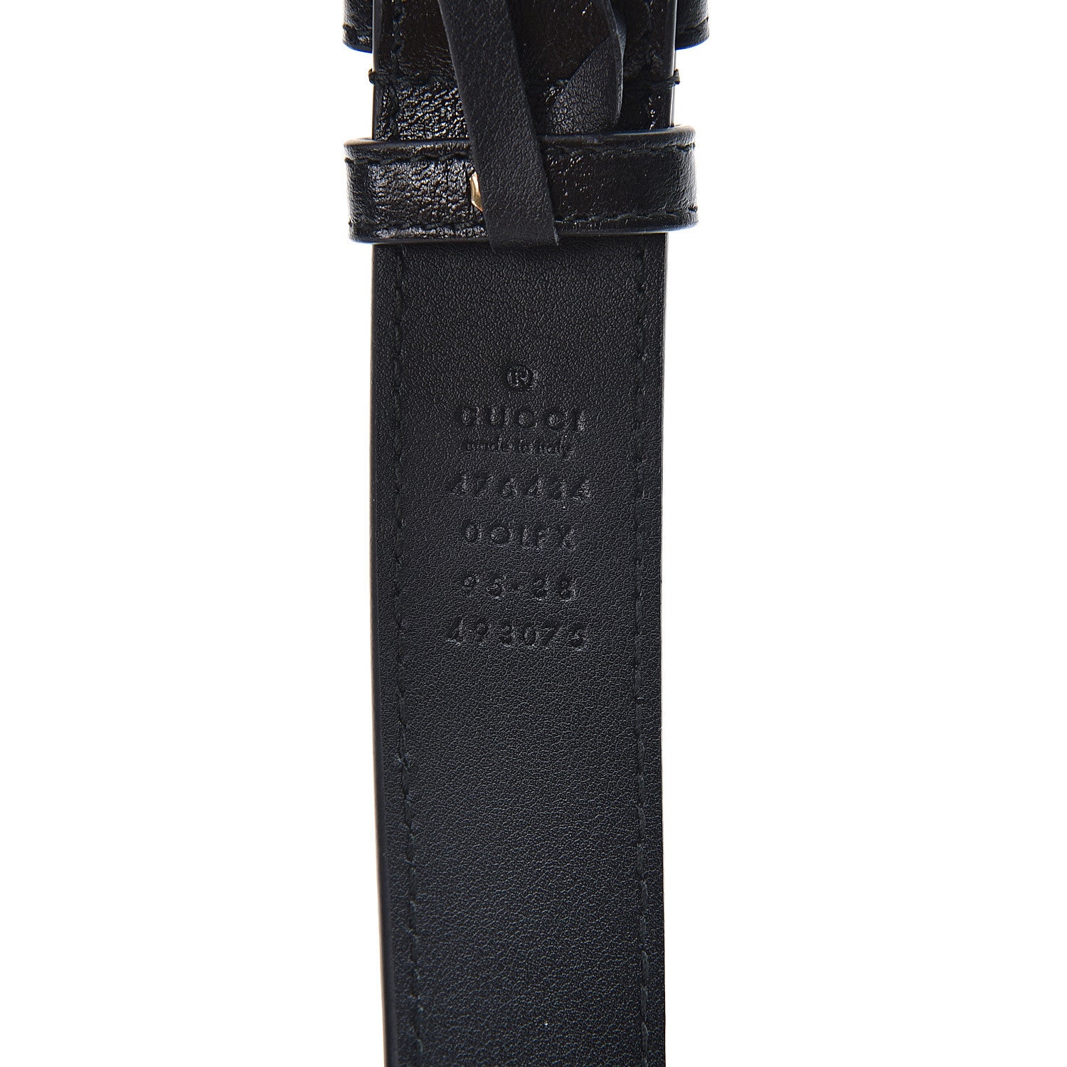 Gucci Calfskin Matelasse GG Marmont Belt Bag 95 38 Black 9 of 10