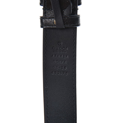 Gucci Calfskin Matelasse GG Marmont Belt Bag 95 38 Black 9 of 10