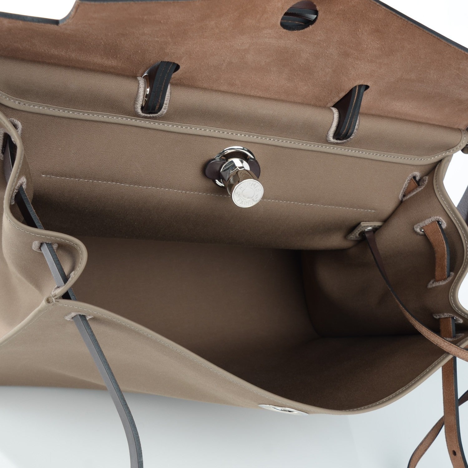 Hermes Toile Vache Hunter Herbag Zip 39 MM Etoupe Ebene 10 of 13