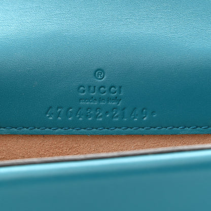 Gucci Velvet Super Mini Dionysus Shoulder Bag Pavone Cyan 6 of 11
