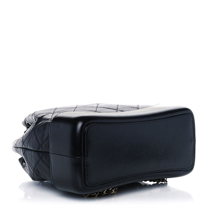 Chanel Aged Calfskin Quilted Small Gabrielle Backpack Black 4 of 9