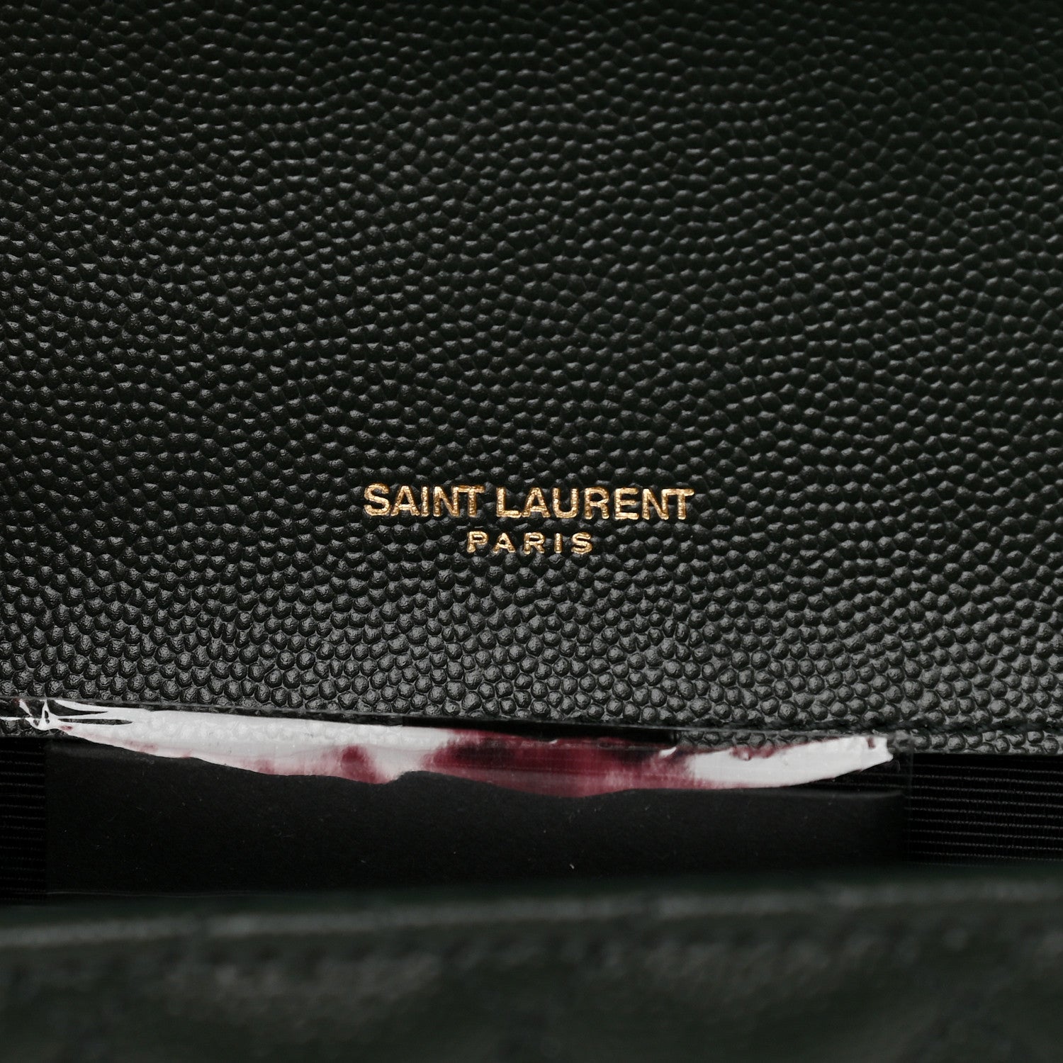 Saint Laurent Grain De Poudre Textured Mixed Matelasse Medium Triquilt Monogram Satchel Vert Fonce 6 of 9