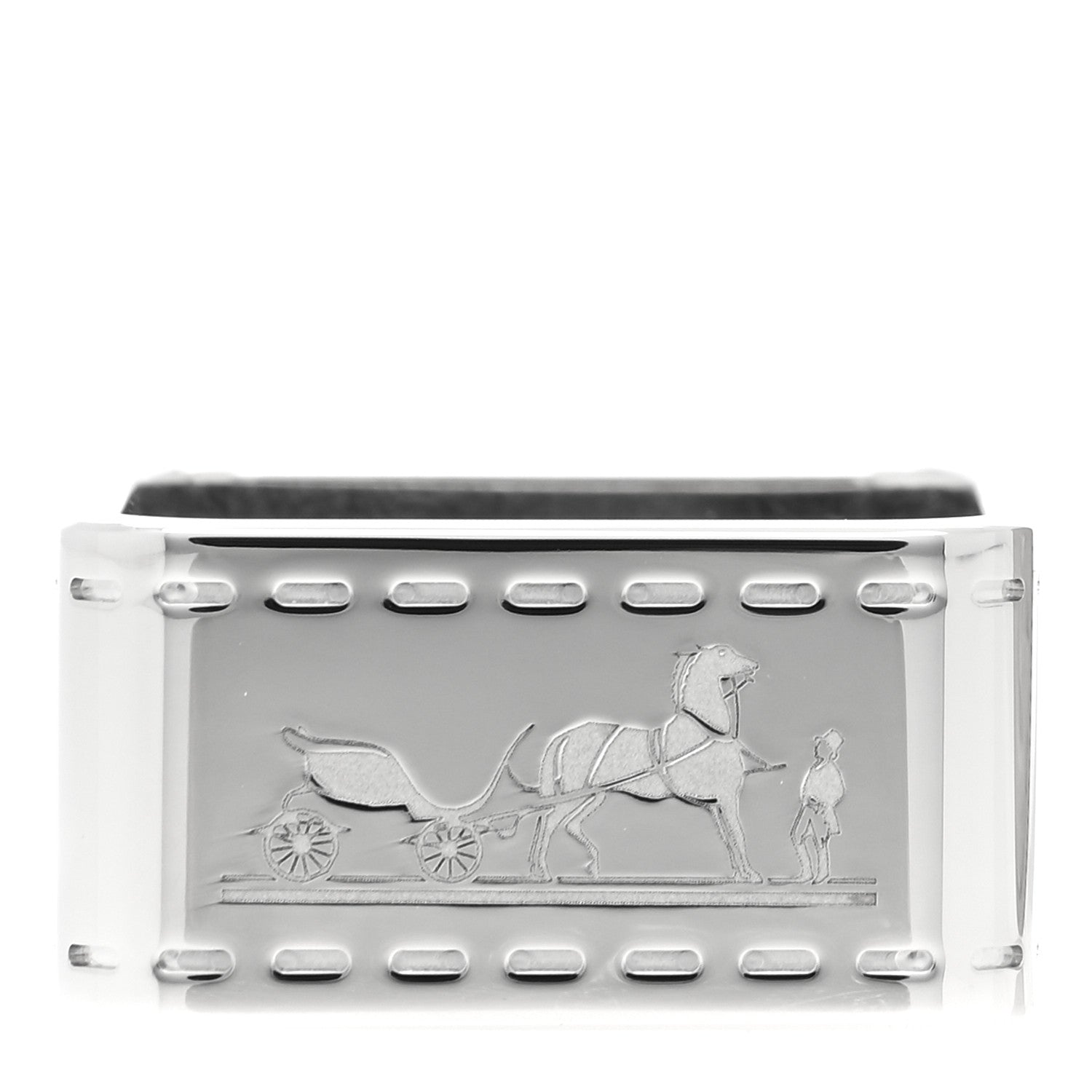 Hermes Palladium Bolduc Scarf Ring 1 of 4