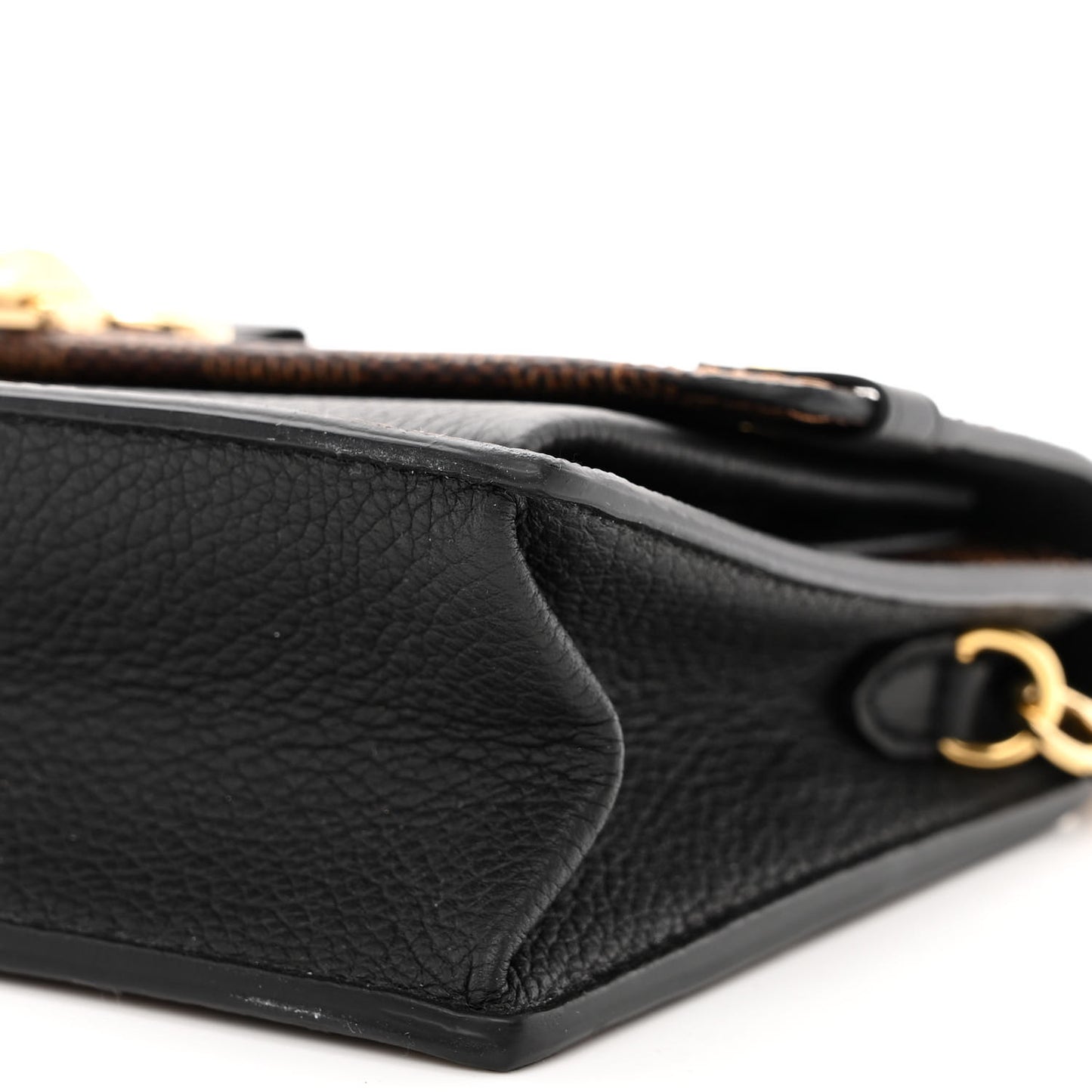 Damier Ebene Vavin Chain Wallet Black