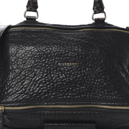 Givenchy Pebbled Sheepskin Calfskin Crocodile Embossed Large Pandora Black 9 of 13