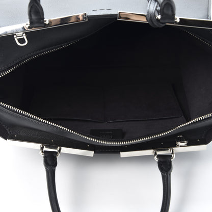 Fendi Vitello Dolce Petite 3jours Tote Black 4 of 9
