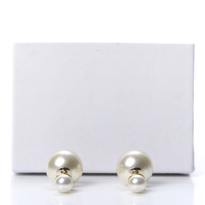 Christian Dior Pearl Mise En Dior Tribal Earrings 4 of 4