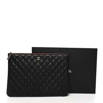 Chanel Caviar Quilted Large Cosmetic Case Black 11 of 11