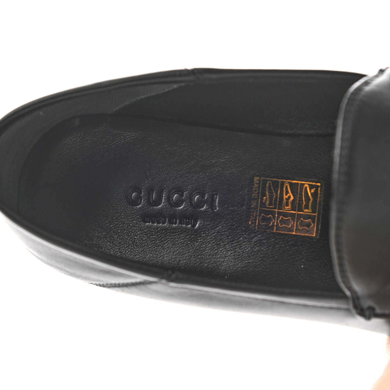 Gucci Lambskin Womens Brixton Horsebit Loafers 37 Black 7 of 12
