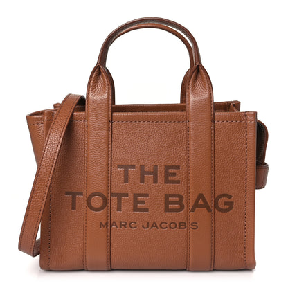 Marc Jacobs Grained Calfskin Small The Tote Bag Argan Oil 1 of 9
