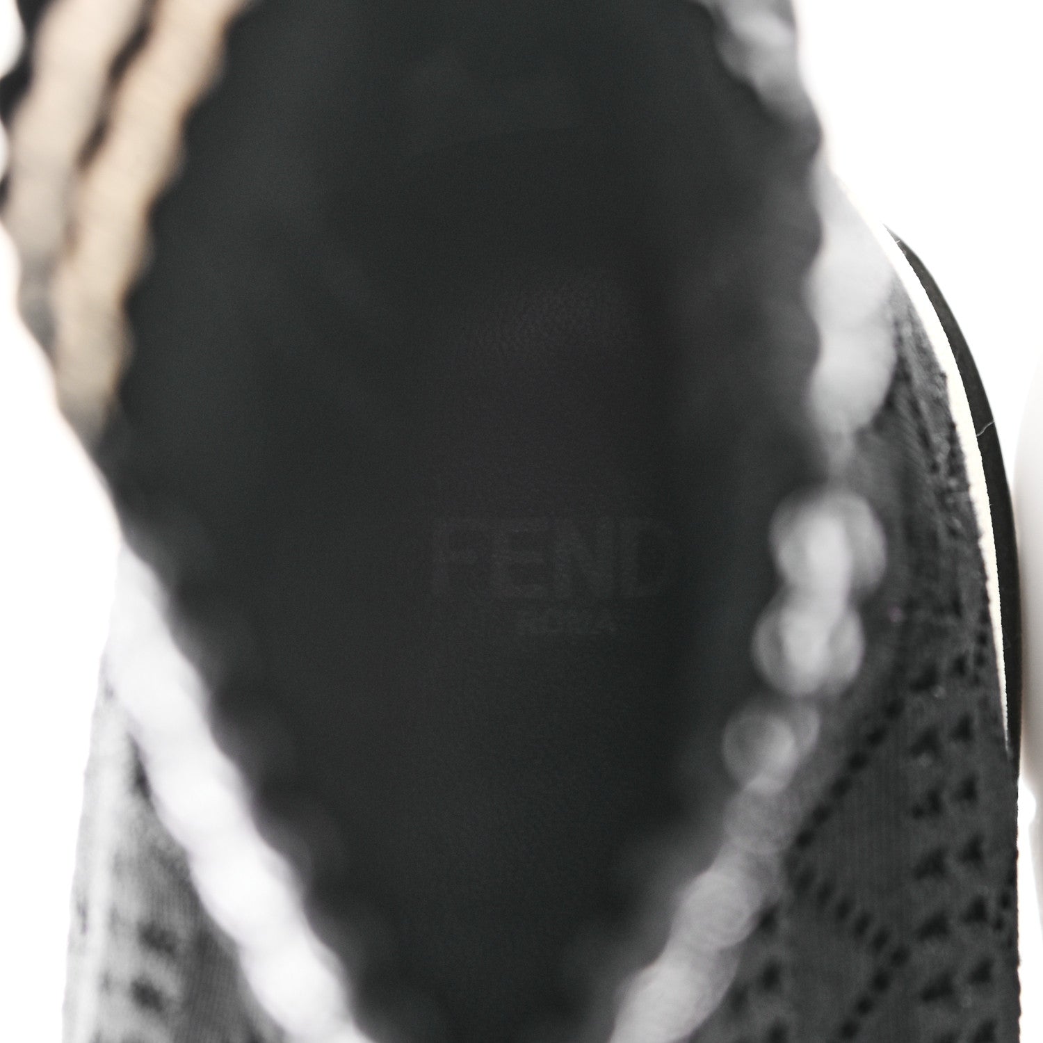 Fendi Stretch Knit Womens Sock Sneakers 35 Black 7 of 13